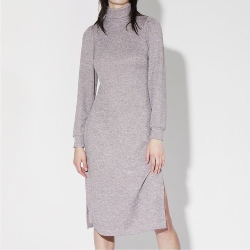 WALTER BAKER Monica Heathered Sweaterโ Dress PINK SPARKLE KNIT DRESS